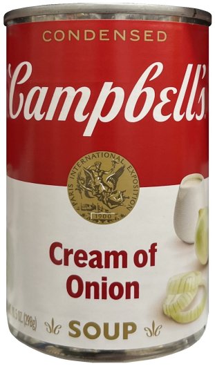 CAMPBELL'S CONDENSED CREAM OF ONION SOUP (image for) CAMPBELL'S CONDENSED CREAM OF ONION SOUP