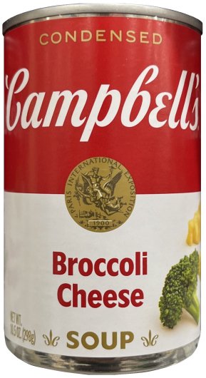 CAMPBELL'S CONDENSED BROCCOLI CHEESE SOUP (image for) CAMPBELL'S CONDENSED BROCCOLI CHEESE SOUP