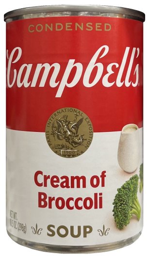 CAMPBELL'S CONDENSED CREAM OF BROCCOLI SOUP (image for) CAMPBELL'S CONDENSED CREAM OF BROCCOLI SOUP