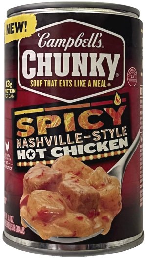 CAMPBELL'S CHUNKY SPICY NASHVILLE-STYLE HOT CHICKEN (image for) CAMPBELL'S CHUNKY SPICY NASHVILLE-STYLE HOT CHICKEN