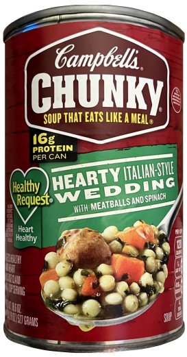 CAMPBELL'S CHUNKY HEARTY ITALIAN STYLE WEDDING WITH MEATBALLS (image for) CAMPBELL'S CHUNKY HEARTY ITALIAN STYLE WEDDING WITH MEATBALLS