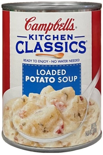 CAMPBELL'S KITCHEN CLASSICS LOADED POTATO SOUP (image for) CAMPBELL'S KITCHEN CLASSICS LOADED POTATO SOUP