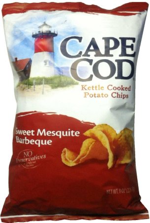 CAPE COD KETTLE COOKED POTATO CHIPS SWEET MESQUITE BARBEQUE (image for) CAPE COD KETTLE COOKED POTATO CHIPS SWEET MESQUITE BARBEQUE