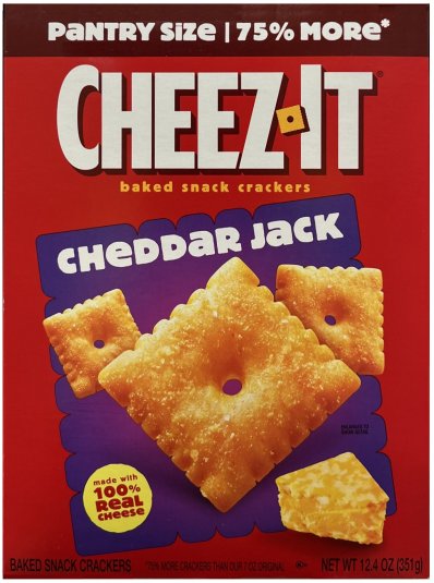 CHEEZ IT CHEDDAR JACK BAKED SNACK CRACKERS (image for) CHEEZ IT CHEDDAR JACK BAKED SNACK CRACKERS