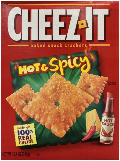 CHEEZ IT HOT & SPICY BAKED SNACK CRACKERS (image for) CHEEZ IT HOT & SPICY BAKED SNACK CRACKERS