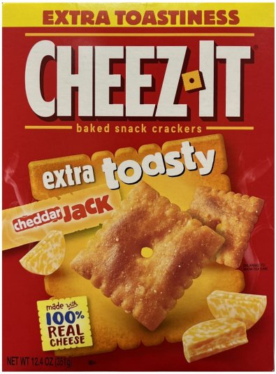 CHEEZ IT EXTRA TOASTY CHEDDAR JACK BAKED SNACK CRACKERS (image for) CHEEZ IT EXTRA TOASTY CHEDDAR JACK BAKED SNACK CRACKERS