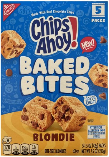 NABISCO CHIPS AHOY! BAKE BITES BLONDIE (image for) NABISCO CHIPS AHOY! BAKE BITES BLONDIE