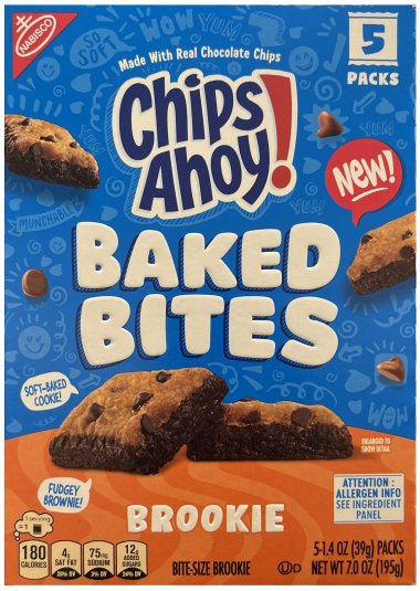 NABISCO CHIPS AHOY! BAKE BITES BROOKIE (image for) NABISCO CHIPS AHOY! BAKE BITES BROOKIE