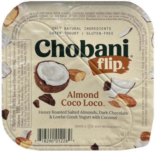 CHOBANI FLIP ALMOND COCO LOCO LOWFAT GREEK YOGURT (image for) CHOBANI FLIP ALMOND COCO LOCO LOWFAT GREEK YOGURT
