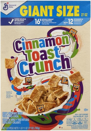 GENERAL MILLS CINNAMON TOAST CRUNCH (image for) GENERAL MILLS CINNAMON TOAST CRUNCH