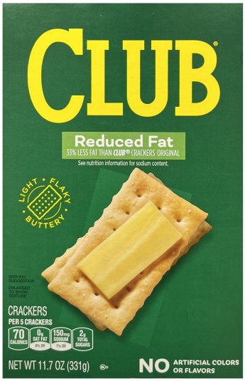 CLUB CRACKERS REDUCED FAT (image for) CLUB CRACKERS REDUCED FAT