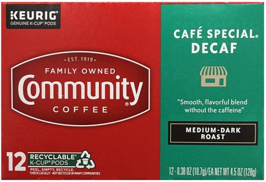 COMMUNITY COFFEE CAFE' SPECIAL DECAF MEDIUM-DARK ROAST K-CUP PODS (image for) COMMUNITY COFFEE CAFE' SPECIAL DECAF MEDIUM-DARK ROAST K-CUP PODS