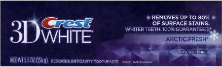 (image for) CREST 3D WHITE FLORIDE ANTICAVITY TOOTHPASTE