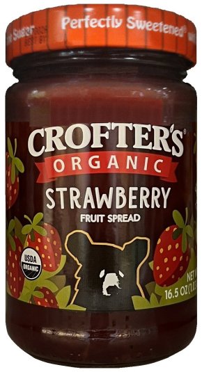 CROFTER'S ORGANIC STRAWBERRY FRUIT SPREAD (image for) CROFTER'S ORGANIC STRAWBERRY FRUIT SPREAD