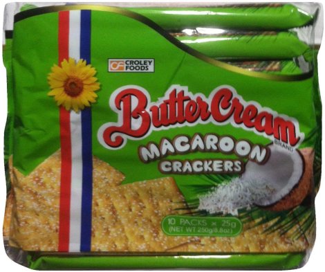 CROLEY BUTTER CREAM MACAROON CRACKERS (image for) CROLEY BUTTER CREAM MACAROON CRACKERS