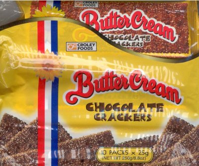 CROLEY BUTTER CREAM CHOCOLATE CRACKERS (image for) CROLEY BUTTER CREAM CHOCOLATE CRACKERS