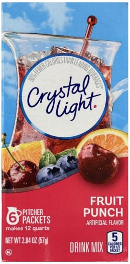 CRYSTAL LIGHT FRUIT PUNCH DRINK MIX (image for) CRYSTAL LIGHT FRUIT PUNCH DRINK MIX