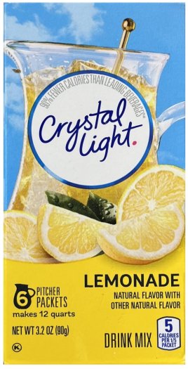 CRYSTAL LIGHT LEMONADE DRINK MIX (image for) CRYSTAL LIGHT LEMONADE DRINK MIX