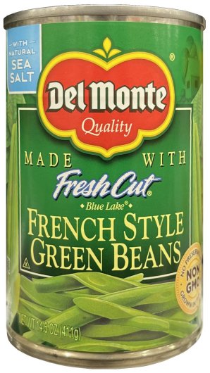 DEL MONTE FRENCH STYLE GREEN BEANS (image for) DEL MONTE FRENCH STYLE GREEN BEANS