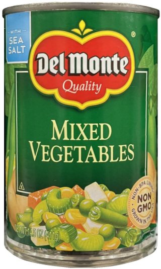 DEL MONTE MIXED VEGETABLES (image for) DEL MONTE MIXED VEGETABLES