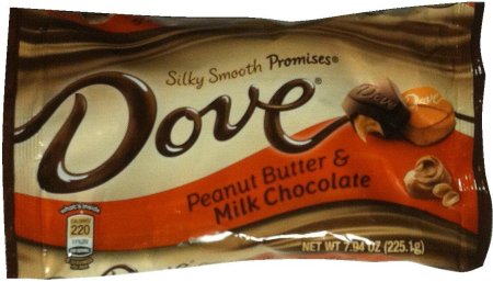 DOVE SILKY SMOOTH PROMISES PEANUT BUTTER & MILK CHOCOLATE (image for) DOVE SILKY SMOOTH PROMISES PEANUT BUTTER & MILK CHOCOLATE
