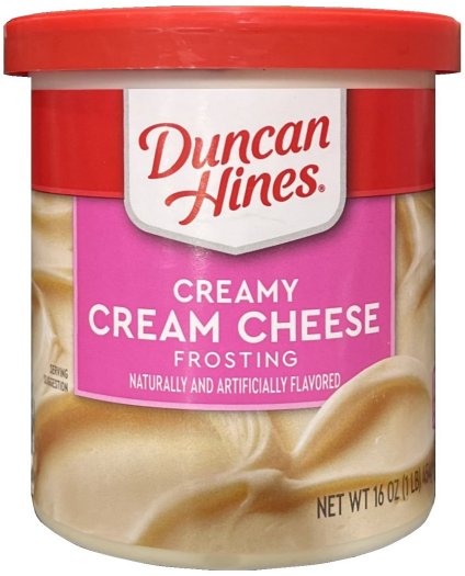 DUNCAN HINES CREAMY CREAM CHEESE FROSTING (image for) DUNCAN HINES CREAMY CREAM CHEESE FROSTING