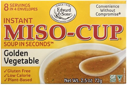 EDWARD & SONS INSTANT MISO-CUP SOUP GOLDEN VEGETABLES (image for) EDWARD & SONS INSTANT MISO-CUP SOUP GOLDEN VEGETABLES