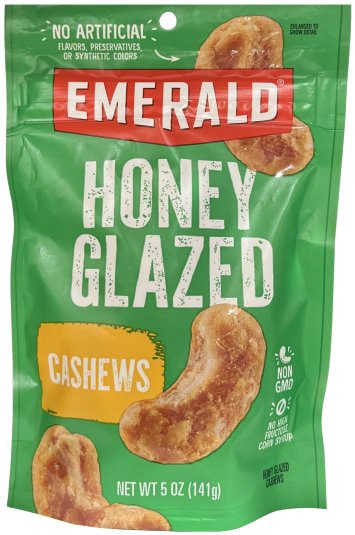 EMERALD HONEY GLAZED CASHEWS (image for) EMERALD HONEY GLAZED CASHEWS