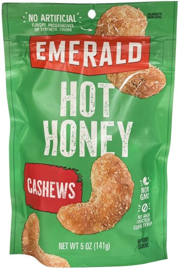 EMERALD HOT HONEY CASHEWS (image for) EMERALD HOT HONEY CASHEWS