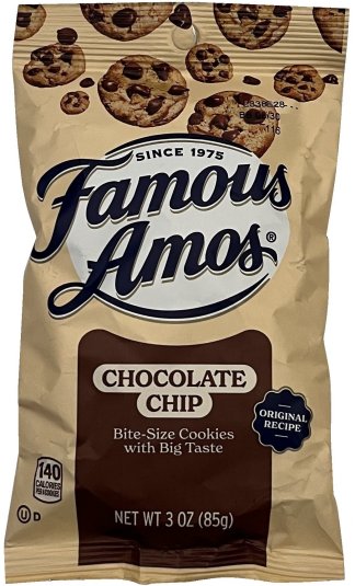 FAMOUS AMOS CHOCOLATE CHIP BITE SIZE COOKIES (image for) FAMOUS AMOS CHOCOLATE CHIP BITE SIZE COOKIES
