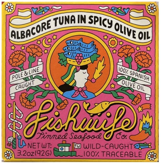FISHWIFE ALBACORE TUNA IN SPICY OLIVE OIL (image for) FISHWIFE ALBACORE TUNA IN SPICY OLIVE OIL
