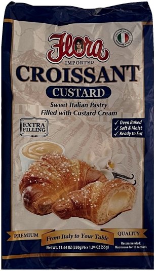 FLORA CROISSANT CUSTARD (image for) FLORA CROISSANT CUSTARD