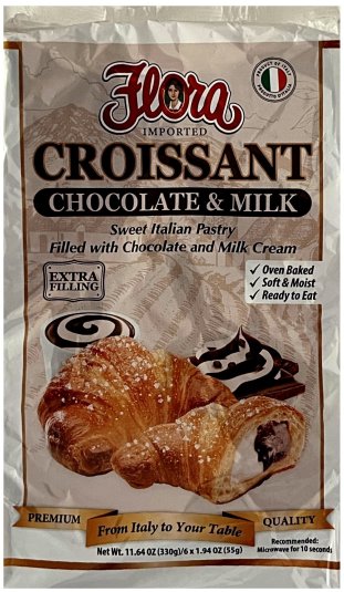 FLORA CROISSANT CHOCOLATE & MILK (image for) FLORA CROISSANT CHOCOLATE & MILK