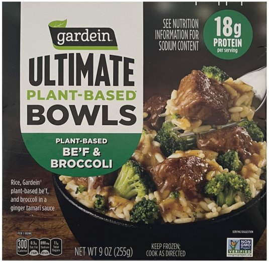 GARDEIN UNTIMATE PLANT-BASED BOWLS BE'F & BROCCOLI (image for) GARDEIN UNTIMATE PLANT-BASED BOWLS BE'F & BROCCOLI