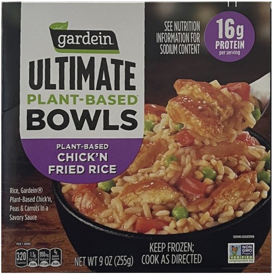 GARDEIN UNTIMATE PLANT-BASED BOWLS CHICK'N FRIED RICE (image for) GARDEIN UNTIMATE PLANT-BASED BOWLS CHICK'N FRIED RICE