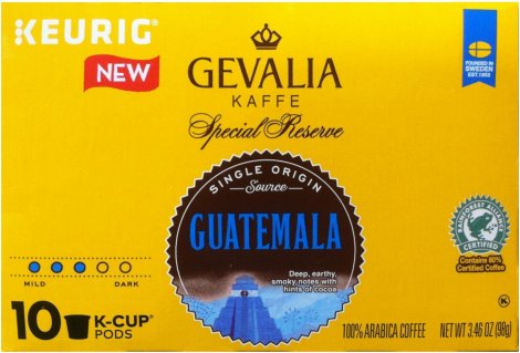 GEVALIA KAFFE SPECIAL RESERVE GUATEMALA MEDIUM ROAST K-CUP PODS (image for) GEVALIA KAFFE SPECIAL RESERVE GUATEMALA MEDIUM ROAST K-CUP PODS