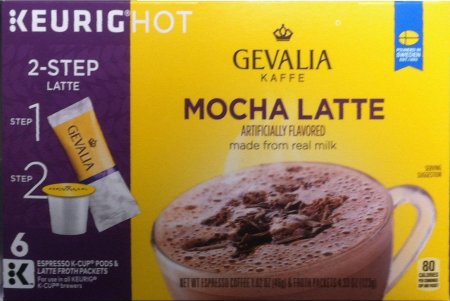 GEVALIA KAFFE MOCHA LATTE K-CUP PODS (image for) GEVALIA KAFFE MOCHA LATTE K-CUP PODS
