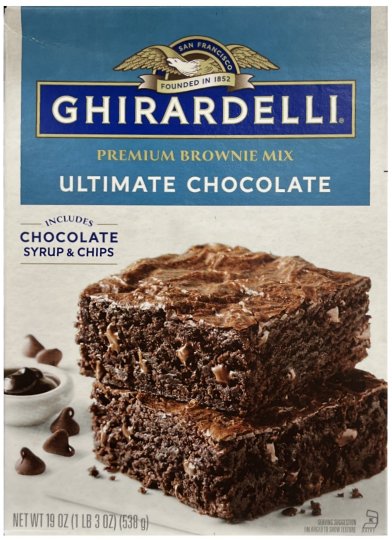 GHIRARDELLI ULTIMATE CHOCOLATE PREMIUM BROWNIE MIX (image for) GHIRARDELLI ULTIMATE CHOCOLATE PREMIUM BROWNIE MIX