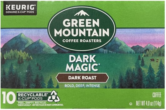 GREEN MOUNTAIN DARK MAGIC DARK ROAST COFFEE K-CUP PODS (image for) GREEN MOUNTAIN DARK MAGIC DARK ROAST COFFEE K-CUP PODS