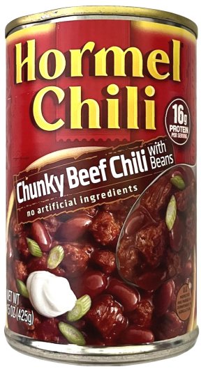 HORMEL CHILI CHUNKY BEEF CHILI WITH BEANS (image for) HORMEL CHILI CHUNKY BEEF CHILI WITH BEANS