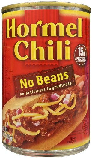 HORMEL CHILI NO BEANS (image for) HORMEL CHILI NO BEANS