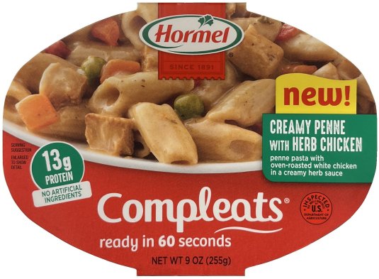 HORMEL COMPLEATS CREAMY PENNE WITH HERB CHICKEN (image for) HORMEL COMPLEATS CREAMY PENNE WITH HERB CHICKEN