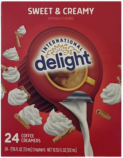 INTERNATIONAL DELIGHT SWEET & CREAMY COFFEE CREAMER (image for) INTERNATIONAL DELIGHT SWEET & CREAMY COFFEE CREAMER