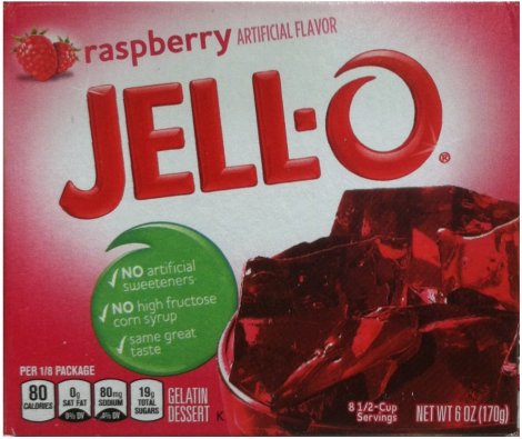JELL-O RASPBERRY FLAVOR GELATIN DESSERT (image for) JELL-O RASPBERRY FLAVOR GELATIN DESSERT