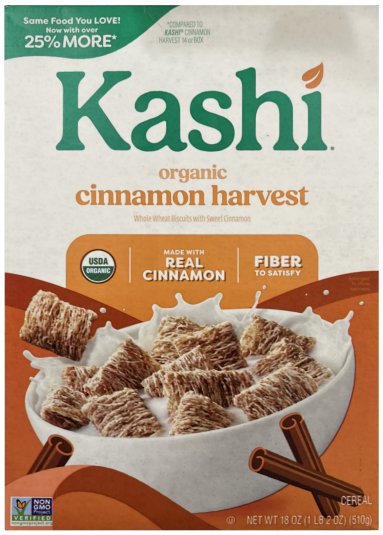 KASHI ORGANIC CINNAMON HARVEST CEREAL (image for) KASHI ORGANIC CINNAMON HARVEST CEREAL