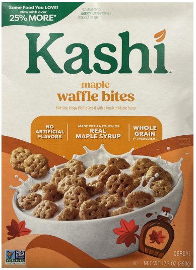 KASHI MAPLE WAFFLE BITES (image for) KASHI MAPLE WAFFLE BITES
