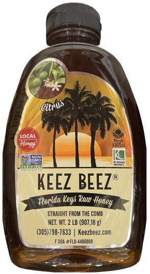 KEEZ BEEZ FLORIDA KEYS RAW HONEY (image for) KEEZ BEEZ FLORIDA KEYS RAW HONEY