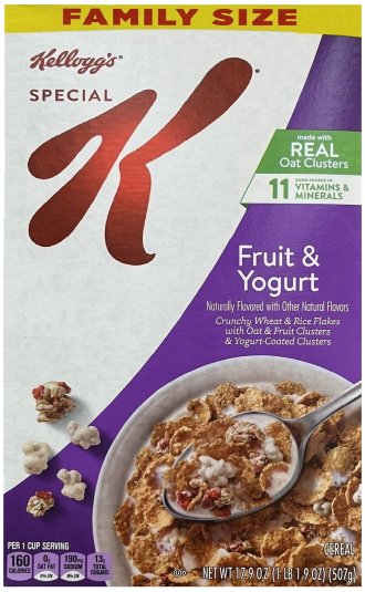 KELLOGG'S SPECIAL K FRUIT & YOGURT FAMILY SIZE (image for) KELLOGG'S SPECIAL K FRUIT & YOGURT FAMILY SIZE