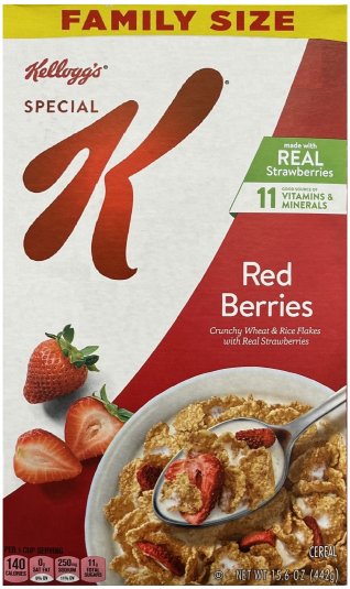 KELLOGG'S SPECIAL K RED BERRIES FAMILY SIZE (image for) KELLOGG'S SPECIAL K RED BERRIES FAMILY SIZE