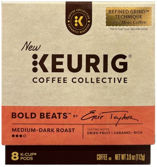 KEURIG COFFEE COLLECTIVE BOLD BEATS MEDIUM-DARK ROAST K-CUP PODS (image for) KEURIG COFFEE COLLECTIVE BOLD BEATS MEDIUM-DARK ROAST K-CUP PODS